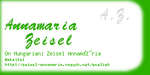 annamaria zeisel business card